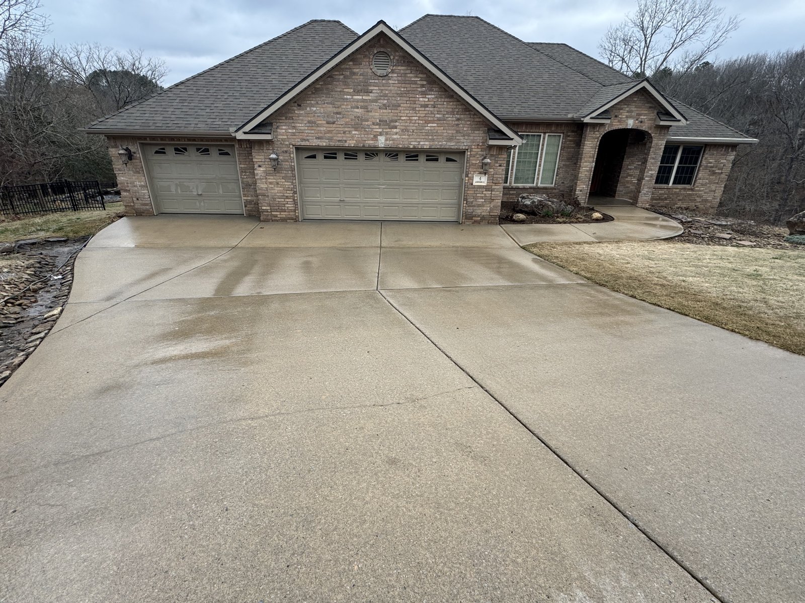 Clean driveway after